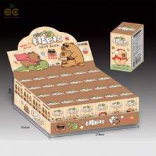 Llaveros de 2/6/12/24 piezas, llaveros de goma de carpincho, llaveros de goma con animales de dibujos animados, prácticos llaveros colgantes de carpincho, llaveros portátiles de carpincho, llaveros colgantes exquisitos, lindos llaveros de carpincho de juguete, modelos realistas de carpincho, mini llaveros de animales en 3D, cajas sorpresa, estilos aleatorios, colgantes para mochilas, colgantes, decoraciones, artículos para fiestas, regalos de cumpleaños, regalos de Navidad, regalos conmemorativos, pequeños y portátiles, exquisitos y lindos (marrón). - 24 piezas - Ver 3