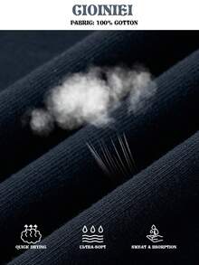 Blueplus Men's Summer T-Shirt, Weight 220g, 100% Cotton, Comfortable To Wear, 1PC T Shirt Men Very Suitable For Sports, Outdoor Entertainment, Versatile And Casual, Solid Color Short-Sleeved T-Shirt, Pure Cotton Material | Holiday Gift