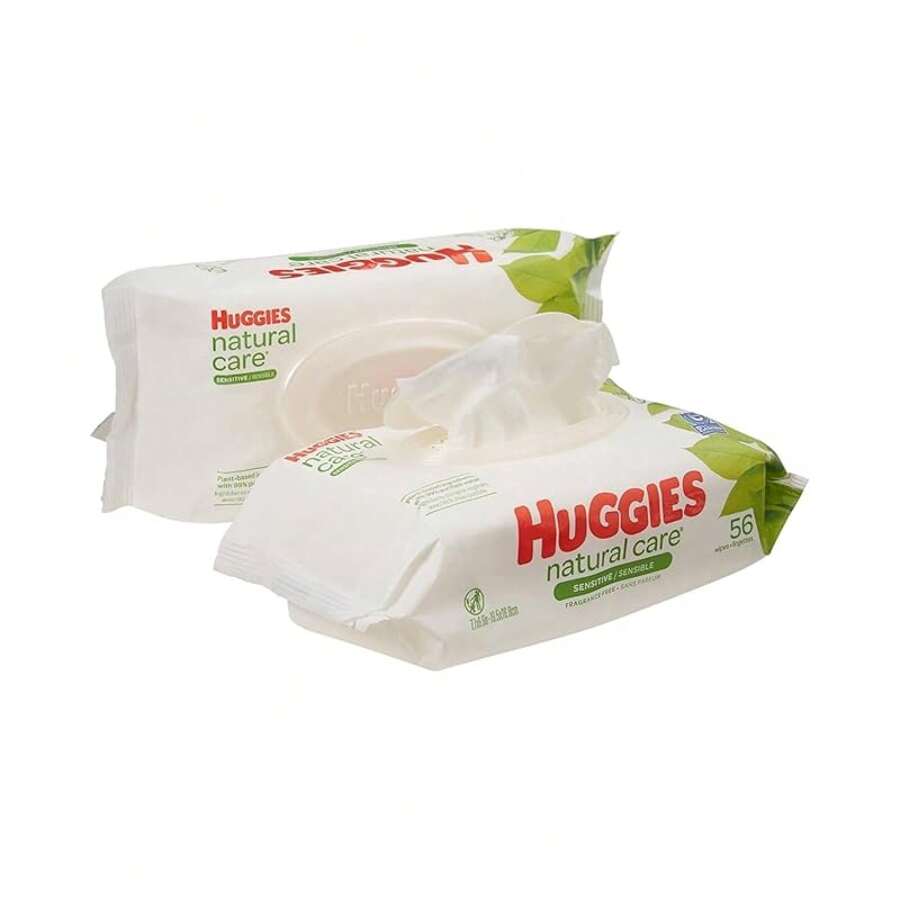Huggies Natural Care Fragrance Free Baby Wipes, 56 Count (Pack Of 1)