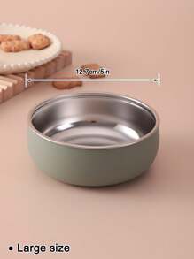 2PCS Personalized Customization Name Children Feeding Bowl With Silicone Sleeve Inner Stainless Steel Self Feeding Tableware Print On Demand Children Essentials