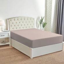 Mellanni King Fitted Sheet - Iconic Bedding Sheets With Up To 16 Inch Deep Pocket - Soft & Cooling - Fade & Stain Resistant - 1 PC (King, Light Blue) - 1872 Tan - View 3