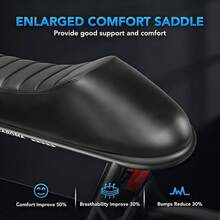 tooluck Peak 1200W Electric Scooters With Seat For Adults 16" Fat Tire For All-Terrain 30Miles Max Range 20mph Top Speed Commuter E-Scooter For Adults Teens Commuting Motorcycle Style With Carry Basket,White - 白色 - 查看 8