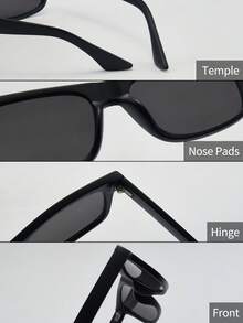 1 件男士时尚眼镜，全新酷炫独特 Y2K 音乐节嬉皮嘻哈风格街拍装饰礼物，适合旅行、VLOG、户外、骑行、舞台表演、派对