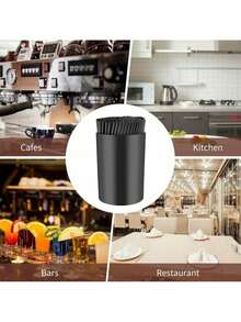 200 Pcs Black Coffee Stirrer And Holder Set – Plastic Coffee Stirrers With Holder For Mixing Coffee, Milk & Cocktails, Kitchen & Party Supplies - 1 - View 4