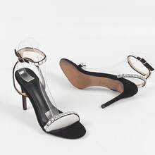 Women Heeled Sandals - Y01杏色跟高10厘米 - 查看 6