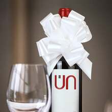 30pcs Large White Ribbon Bows, Suitable For Weddings, Receptions, Anniversaries, Halloween, And Christmas Anniversaries - Perfect For Gift Wrapping And Party Decoration - Multicolor - View 7