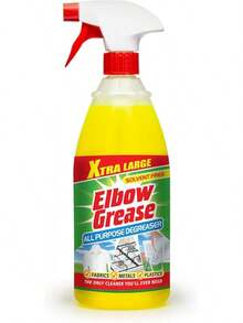 Elbow Grease All Purpose Degreaser Spray – Large (1 Litre) |   Removes Grease & Oil From Kitchens & Bathroom Surfaces, Outdoor, Vehicles & Fabrics - Yellow - View 1