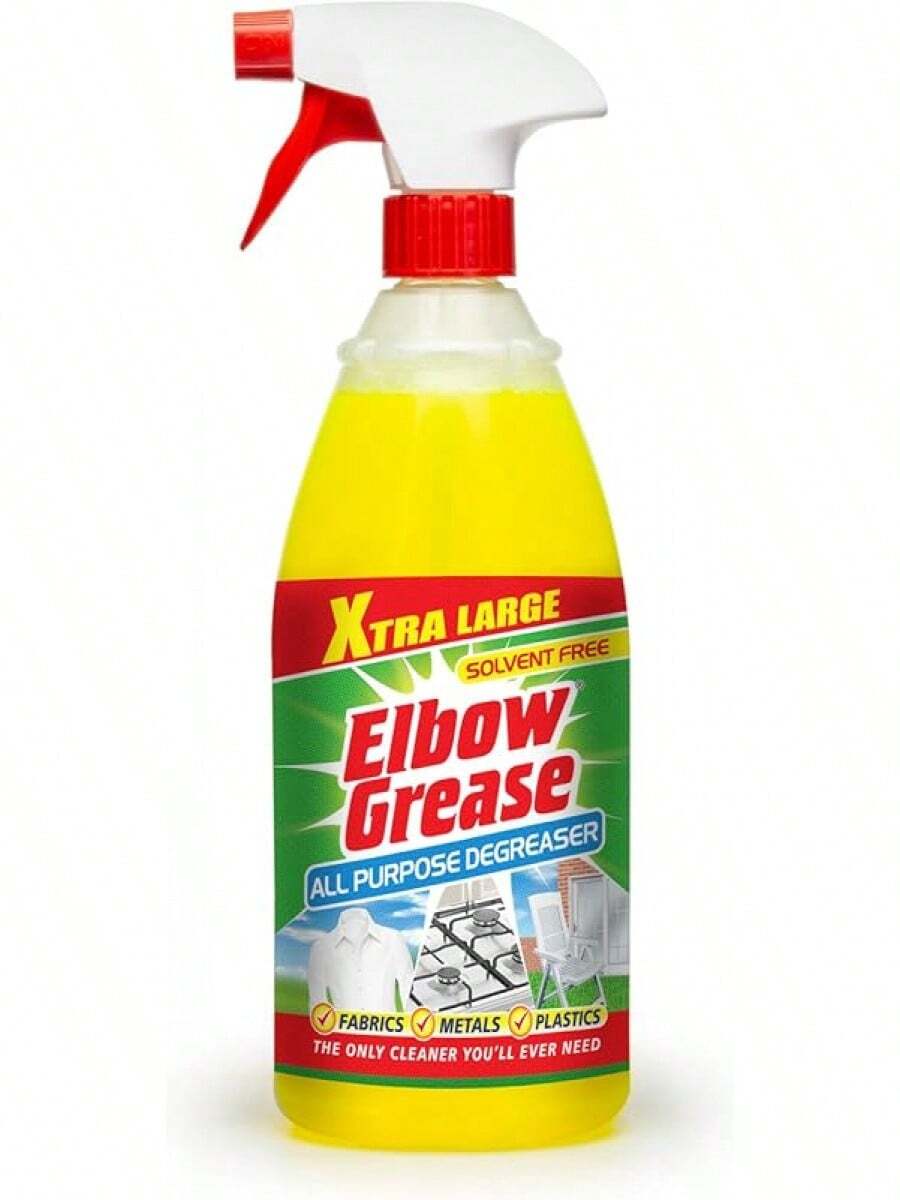 Elbow Grease All Purpose Degreaser Spray – Large (1 Litre) |   Removes Grease & Oil From Kitchens & Bathroom Surfaces, Outdoor, Vehicles & Fabrics - Yellow - View 1