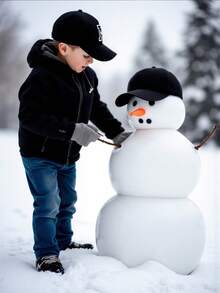 1顶儿童26字母刺绣棒球帽，金色线缝制字母设计，可调节后扣，时尚遮阳帽，男女童皆宜 - 黑色 - 查看 3