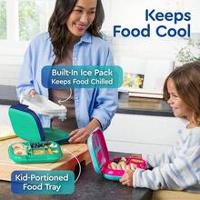 Lunch Box - Green/Navy - View 2
