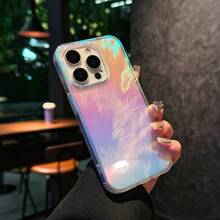 Ốp điện thoại từ tính chống sốc tương thích với iPhone 17, 16 Pro Max, họa tiết lông vũ nhiều màu sắc, bảo vệ từ tính cho các dòng 13/14/15/16Pro, chống nước, chống sốc, chống rơi, chống trầy xước, quà tặng mùa xuân. - Nhiều màu - Xem 19