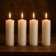 White Votive Candle 325 Grams Pure Paraffin Kit With 12 Units - trắng - Xem 1