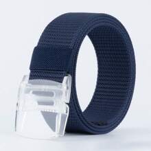 Einstellbarer transparenter Schnallen Taktischer Gürtel, Automatische Schnallen Nylon Segeltuch Gürtel für Männer und Frauen