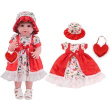 1 件适合 22 英寸重生娃娃的圣诞连衣裙，带有圣诞树、雪花、雪人、圣诞老人、枫叶图案，适合娃娃的轻便夏季连衣裙，漂亮的圣诞元素娃娃衣服，适合 3 岁以上女孩、学生、娃娃配饰、节日派对、生日礼物 - 22吋娃娃聖誕裙 - 查看 9