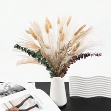 Ramo de 43 tallos de flores secas - Decoración rústica para el hogar, boda, centro de mesa, florero, manualidades, estética de granja, decoración de otoño, Halloween, otoño