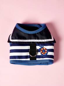 PETSIN Striped Pattern Dog Harness And Leash Set, Soft Dog Harness Vest And Strong Lead Lead For Daily Outings For Puppy, Cat Small Dogs, Chihuahua - Multicolor - View 6