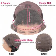 Coleen 230% Density Straight Human Hair Wig Chocolate Brown Lace Frontal Wig 13x4 Lace Front Wig Glueless Human Hair Wigs Dark Brown Colored Silky Straight Wig HD Transparent Lace Frontal Wigs Natual Black #1B Pre Plucked With Baby Hair Free Shipping For Women - Dark Brown - 查看 11