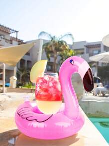 Aufblasbarer Getränkehalter, Getränke-Schwimmkörper für den Pool, Pool Getränke-Schwimmkörper für Hawaii-Motiv Pool Partys, süße Flamingo aufblasbare Becherhalter Untersetzer, Schwimmuntersetzer für Poolparty