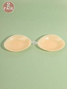 Reusable Silicone Invisible Strapless Bra, Adhesive Push-Up Bra, Waterproof, Nipple Covers, Suitable For Swimwear, Bikini, Wedding Dress, Backless Outfits, Daily Wear - Apricot - View 7