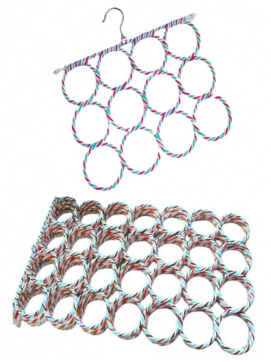 1/2 chiếc Giá treo khăn quàng cổ, Móc treo quần áo bằng mây giấy gia đình, Giá treo khăn quàng cổ hình tròn 28, Giá treo khăn lụa, Giá treo khăn quàng cổ, Giá treo đồ gia dụng - Nhiều màu - Xem 1