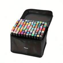 262 Colors Alcohol Markers Artist Drawing Art Markers Dual Tip Markers For Adult Coloring Painting Supplies Perfect For Gift Dual Tip Brush Markers, Brush And Fineliner Coloring Brush Pens Set - 120 màu - Xem 11