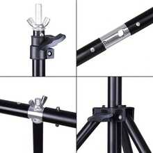 NEWKS 2米 x 2米可调节T型支架背景架，配有2个弹簧夹和1个便携包，适用于摄影背景、摄影棚、派对、婚礼等场合。 - 6.5ft x 6.5ft /2m x 2m T-shaped - 查看 4