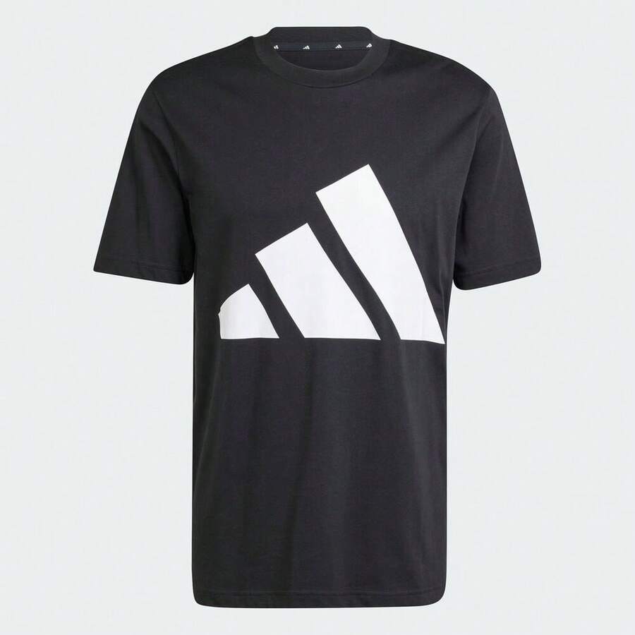 Adidas Men's M BL SJ T-Shirt Knitted Collarless Short TJE8945 - Black - View 1