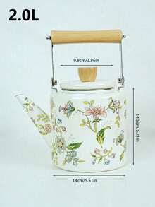 1个金属柄茶壶、木柄茶壶、陶瓷柄茶壶、小茶杯、茶叶罐、手工茶壶、家用搪瓷茶壶、桌面装饰搪瓷壶。这是一款便携式茶壶，非常适合户外露营和冬季室内泡茶。它也是馈赠亲朋好友的绝佳礼物。 - 米色 - 查看 10