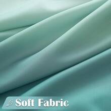 Grey Ocean Wave Shower Curtain Waterproof Fabric Shower Curtains For Bathroom Gradual Color Design Nautical Coastal Beach Bath Decor - Ombre Teal - View 4