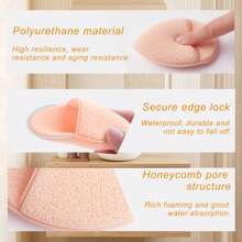 4 piezas Esponjas exfoliantes para limpieza facial - Almohadillas de limpieza facial suaves y reutilizables, guantes exfoliantes faciales para limpieza, eliminación de maquillaje, limpieza profunda de poros y puntos negros