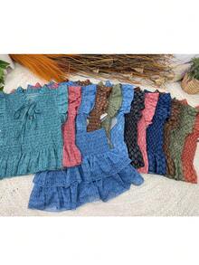 Women's Top With Prints, Casual Daily Wear, For The Summer Beach - 咖啡棕 - 查看 5