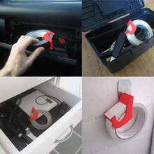 1pc New Compact Handheld Tape Cutter Dispenser, Convenient Portable Design - Multicolor - View 10