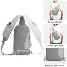 - Bolso bandolera con bloqueo RFID, ligera, bandolera para viajes, deportes, correr - 04 - Ver 6