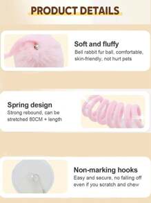 Cat Toys, Cat Spring Ball Retractable Spring Toys, Colorful Spring Tubes, Interactive Rolling Ball Colorful Lively Coils, Spring Action Toys For Caged Mice, Cat Pet Supplies Indoor, Sturdy And Long-Lasting, Encourages Cats To Exercise, Random Color