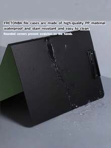 1pcA4 Clipboard Clipboard 2 Packs With Lid, Clipboard With 2 Clamps, Clipboard For Office/Construction Sites/School, Back To School, School Supplies - Multicolor - View 3