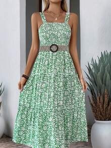 1 件女士圆形黑色扣夏季 PP 草编编织腰带女士弹力波西米亚弹性腰带女士加大码弹力草编腰带波西米亚草编腰带女士沙滩弹力腰带适合连衣裙腰带度假海滩腰带 - 彩色 - 查看 2