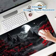 Bai Yue Gu Lou Extra Large Mouse Pad, Gaming Desk Mat, Big Size Keyboard Pad, Washable, Anti-Slip Rubber Base, Locked Edges, Gift Mouse Pad, Desktop Protector, Study Desk Mat, Multiple Sizes Available, Computer Keyboard Pad, Laptop Pad, School Supplies,Back To School
