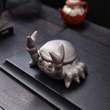 1pc Crab Ceramic Ashtray With Lid, Chinese Style Cute Desk Decor For Home & Office Best Gifts Birthday Graduation - Multicolor - View 10