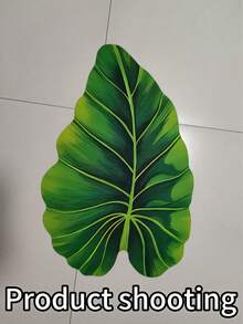 1件/3件装豪华热带树叶U型浴室地垫，鲜艳绿色，逼真纹理，适用于浴室、餐厅、卧室、客厅、厨房装饰，尺寸不规则，裁剪误差1-5厘米，浴室地垫、浴室地毯、门垫、小地毯、地毯、垫子、家居装饰、区域地毯、户外地垫、家居装饰、区域地毯、卧室地毯、可水洗地毯 - 綠色 - 查看 10