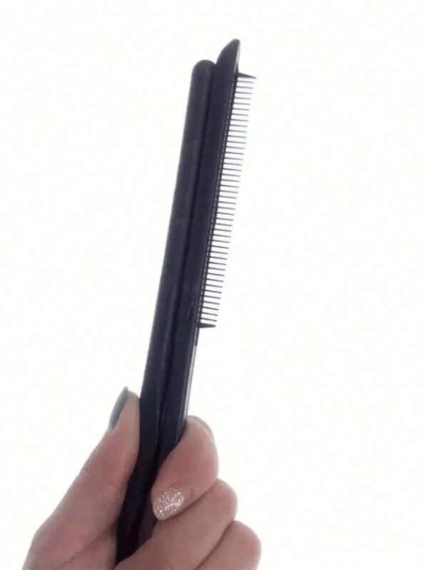 1 pezzo Pettine lisciante a forma di V, adatto per acconciature a casa e nel salone, pieghevole e facile da usare, per rifilare, districare e stirare i capelli
