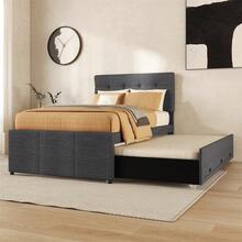 Bed Frames - Gray + Linen + 90cm*200cm - View 4
