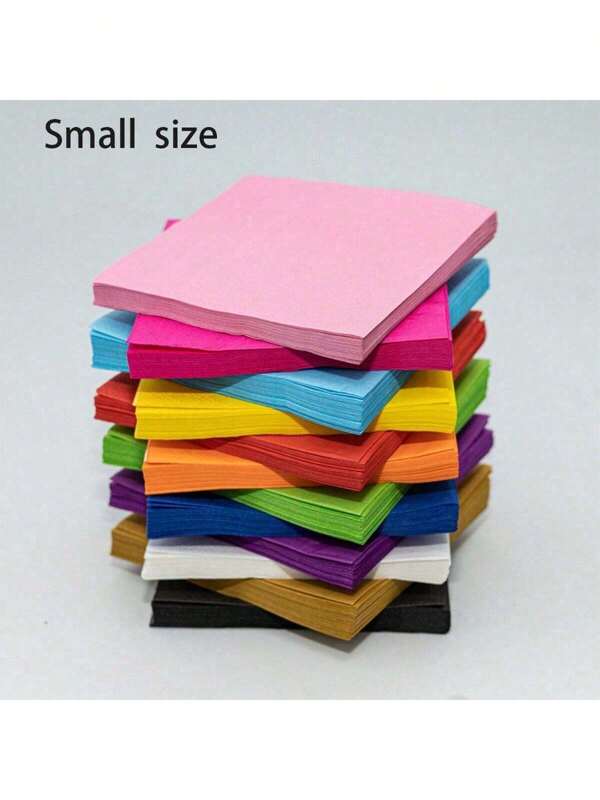1 pieza Servilleta de papel de tamaño pequeño, dimensión sin plegar 25*25cm [Tamaño plegado 12.5*12.5cm], Suministros desechables para fiestas, servilleta de papel de unicolor rosa, verde, azul, servilleta de papel de una sola capa impresa por una sola cara