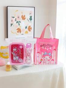 Sanrio 1pc / Sanrio Cartoon Bento Box Set With Matching Water Bottle - Cute, Leakproof Lunch Container For School, Work, And Travel ,Kitchen,Christmas Gift Mug Suitable For Camping And Back-To-School Travel Back To School Gift For Girls Boy