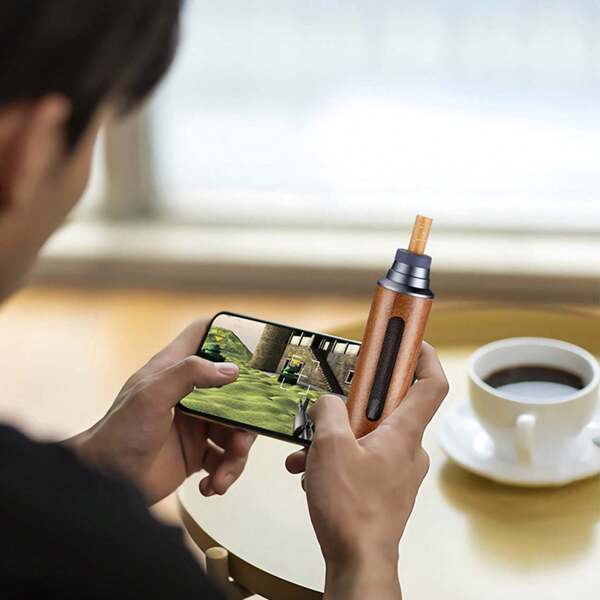 Cendrier réutilisable pour la maison et l'automobile, cendrier portable pour voiture, cendrier pour voiture en bois sans odeur, support à cigarettes compatible avec les cigarettes standard, king size et 100 mm