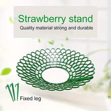 2 包/10 包，草莓植物支撑草莓种植架，配有 3 个坚固的支腿，草莓种植架可保持草莓清洁，适用于室内外花园植物 - 彩色 - 查看 8