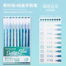 6pcs/9pcs Set Gradient Color Pens/Highlighters By Langer, 0.5mm Tip, Transparent Barrel, Suitable For Drawing, Marking, Student Notes, Handbook Making, Office, School Supplies, Back To School Season - Multicolor - View 29