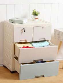 Drawer Cabinet Storage Rack, Home Use Baby Wardrobe Organizer Chest For Clothes Toys Snacks - Multicolor - View 3