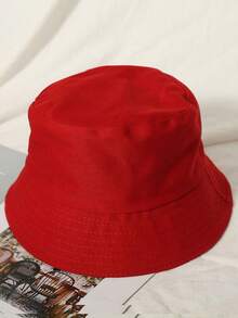 Outdoor Large Brimmed Bucket Hat Sunblock Visor Summer Casual Hat Solid Color Bucket Hat