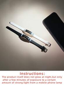 ATLVXJL 2 件/套夜光情侣/友谊皇冠不锈钢和硅胶手链套装，她的国王和他的王后，休闲情侣首饰适合日常佩戴和情人节礼物 - 彩色 - 查看 8