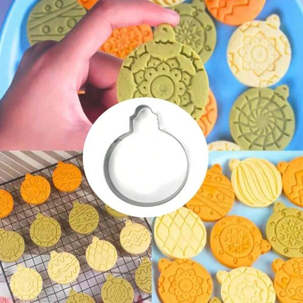 1 Piece/Set, Christmas Element Cookie Mold, Stainless Steel Baking Christmas-Themed Baking Products. Christmas Christmas Decorations Christmas Pajamas Christmas Gifts Christmas Decor